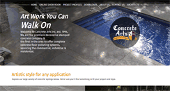 Desktop Screenshot of concretearts.com